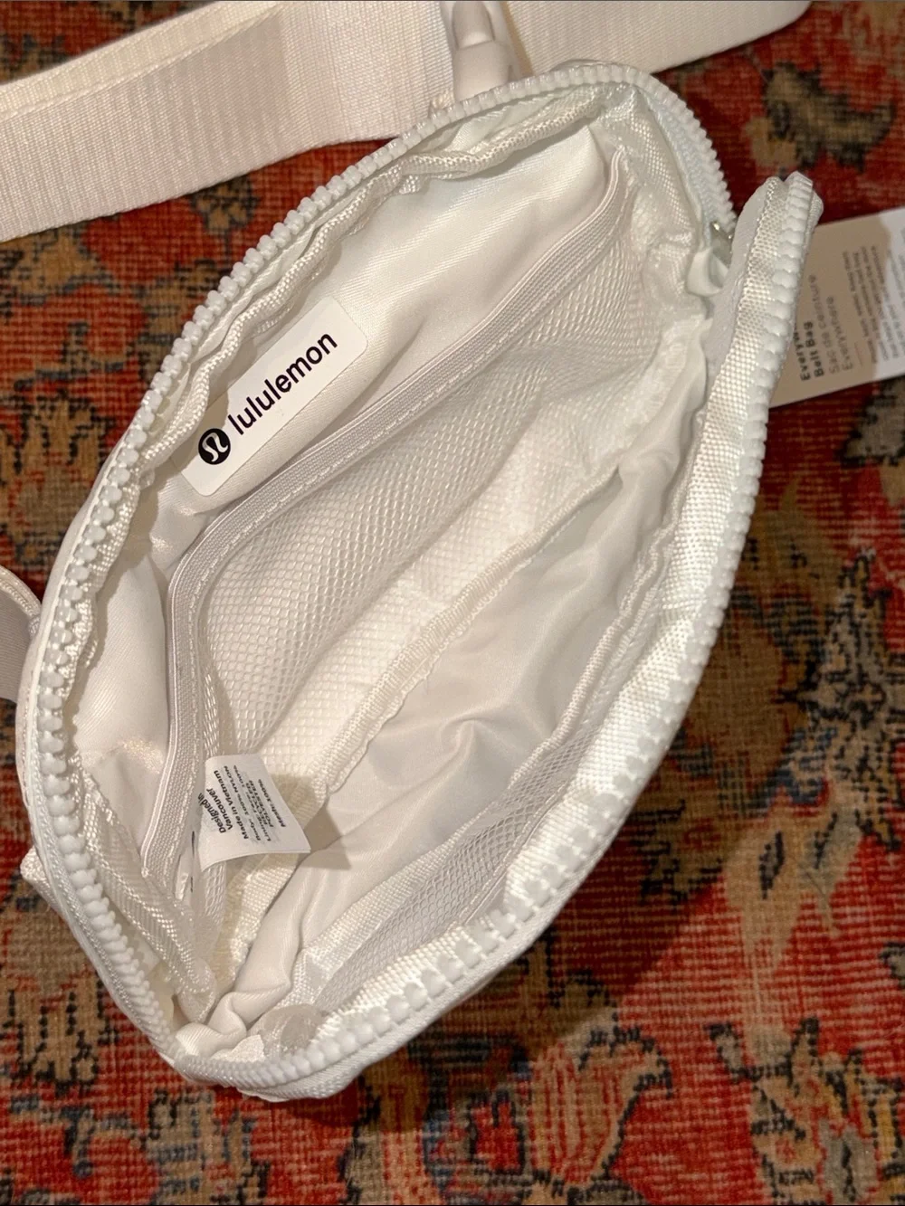 lululemon athletica White Cosmetic Pouch with Logo